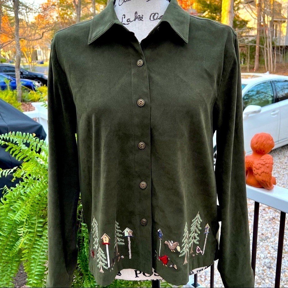 Unique Christopher & Banks Embroidered Jacket - Picture 4 of 14